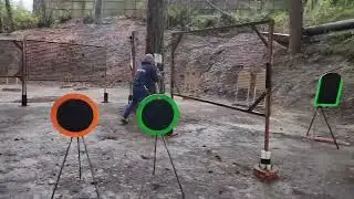 IDPA laser activated moving target 