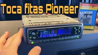 Toca fitas Pioneer, uma relíquia do som automotivo dos anos 90.