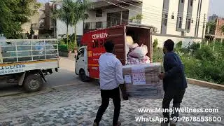 Packaging and Dispatch of Kansa Thali Ayurvedic Massage Therapy Machine Punjab Bangalore Ahmadabad