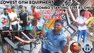Lowest GYM equipment in India | Combo Starting 1399 Rs only | Alert gym freaks | Watch Full Video