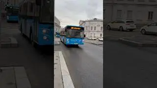 Автобус ЛиАЗ 5292.65 следует по маршруту е70#топ#рек#автобус#лиаз#экспресс#москва#мосгортранс