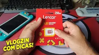 Trocando Um Cartão de 128GB Por Um Lexar 256GB No Switch Lite Desbloqueado