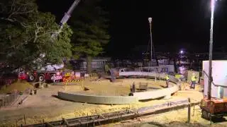 Signature Ring installed at Barrack Street Jetty - time lapse
