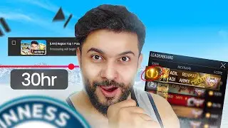 Pakistan Ka Record Tod Diya💥24 Hour Free Fire LIVE + Top 10 Push😱