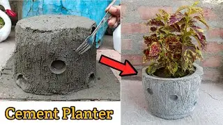 Amazing Ideas For Fork Spoon  | Cement Planter Tutorial | ASMR by Aditya | Unique Cement Flower Pot
