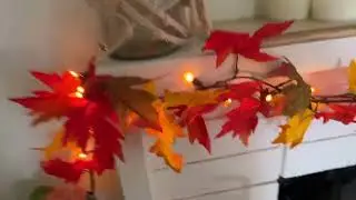Thanksgiving Decorations for Home Large Maple Leaves 9Ft Plug in Thanksgiving Garland Review