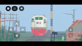 Perlintasan kereta api Jalan Raya stasiun Jember  JPL 2 (Jadi petugas nya) #kai #roblox 