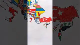 Draw Flag Map of Egypt 🇪🇬 #egypt