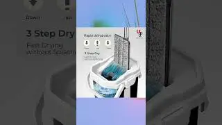 U.P.C. Flat Mop with Bucket | Best Pocha for Floor Cleaning | Super-Absorbent Microfiber Mop