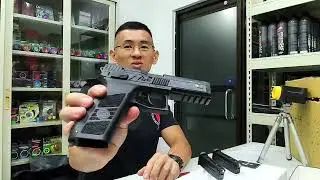 Testing a Kjworks CZ P-09 Airsoft Gas Blowback Pistol