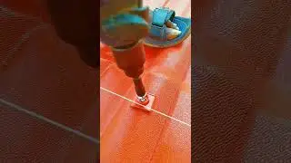 how to install  upvc sheet screw Like&share #roofing #welding