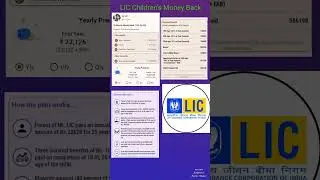 LIC Children's Money Back#lic #licplans #lic_of_india