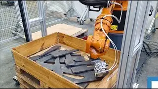 Robotic Bin Picking - Euclid Labs' Mizar 3D camera & Moonflower software with a Kuka Robot