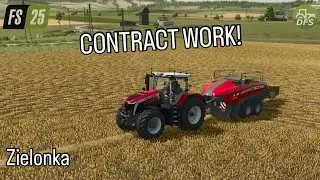 Completing CONTRACTS for EXTRA CASH | Timelapse | Zielonka | Farming Simulator 25