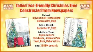 Built From Waste, Powered by Purpose || Eco-Friendly Christmas Tree Constructed from Newspapers