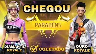 CHEGOU NOVO OURO ROYALE E DIAMANTE ROYALE FREE FIRE 