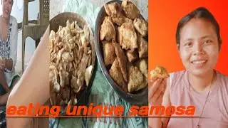 Eating House Made Samosa , घर मा अर्गानिक सोमोसा पकाएर खाँदै #sakkuajatvlogs #cookingchannel