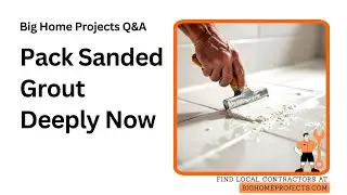 Sanded Grout Packing Technique For Wide Tile Joints