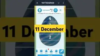 Yaytsogram 11 December Cipher Code | Today Yaytsogram Cipher Code #yaytsogram #airdrop #chiphercode