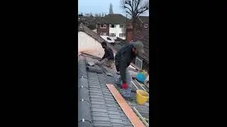 Roof tile finish job