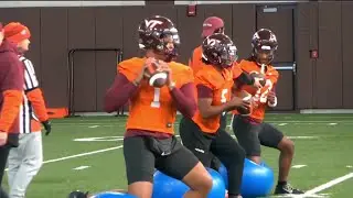 Virginia Tech quarterback Kyron Drones will miss final week of spring practice