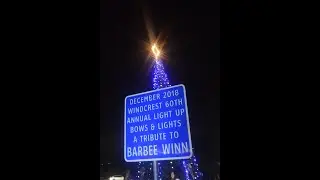 Windcrest Light Up Event Honoring Barbee Winn