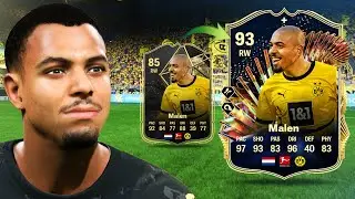 93 TOTS Attacker Plus Evolution Malen is crazy OVERPOWERED!! 🔥 FC 24 Player Review