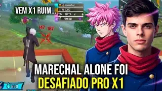 ESSE ALEATÓRIO DA RANQUEADA DESAFIOU O MARECHAL PRO X1! FREE FIRE - NINJA CLIPS