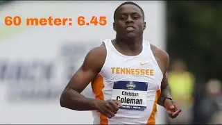 Christian Coleman 6.45 60 meter!