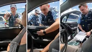 Cop Removes a Sovereign Citizens Car Window with his Bare Hands