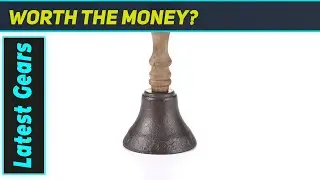 The Ultimate Large Cast Iron Hand Bell: Super Loud & Versatile!