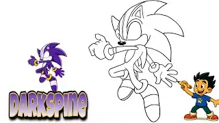 How to Draw Darkspine Sonic #sonicthehedgehog #darkspinesonic 