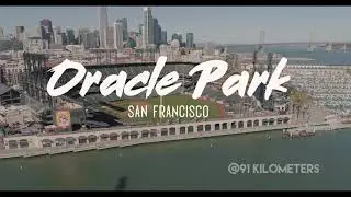 Drone view of San Francisco Giant's Oracle Park