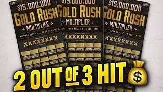 Crazy 3X $30 Lotto - Gold Rush Multiplier #scratchers #scratchofftickets #fun