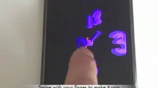 A rotating 3D clock for Android