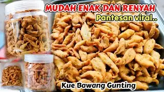Crispy Savory Snack You Must Try! Easy & Tasty Fried Onion Crackers (Kue Bawang Gunting)