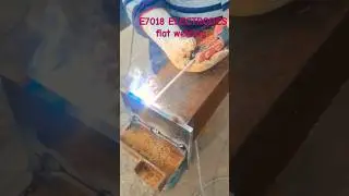 E7018 ELECTRODES FLAT WELDING 💯✅️#welder #welding #shorts #shortsfeed #tig #mig #arc #viralshorts