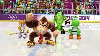 Mario & Sonic at the Sochi 2014 Olympic Winter Games - Ice Hockey #136 (Team DK)