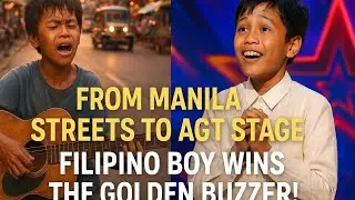 From Manila Streets to AGT Stage: Filipino Boy Wins the Golden Buzzer!