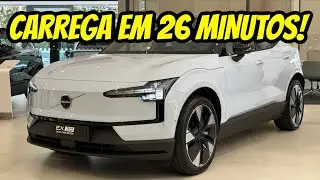 NOVO VOLVO EX30 2026 - CARREGA EM 26 MINUTOS E MAIS RÁPIDO QUE BYD SEAL!