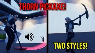*NEW* FORTNITE RUE SKIN! THORN PICKAXE SHOWCASED IN GAME! (BOTH EDIT STYLES BLACK AND RED)