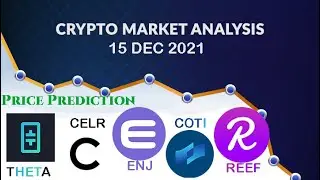 Crypto Market Analysis 15 DEC 2021, Price Predictions, THETA, CELR, ENJ, COTI & REEF.