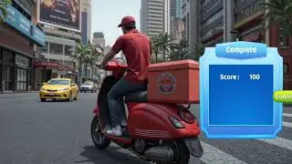 Fast Food Delivery Simulator 2025 &ndash; Ride, Deliver & Earn new games Android gameplay 