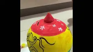 How to paint clay pot | Gullak painting #paint #biginers #art #decoration