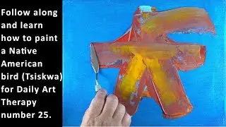 ⁴ᴷ Abstract Bird Painting Demonstration / Satisfying & Relaxing / Daily Art Therapy / No. 25