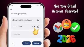 How To See Your Gmail Account&nbsp; Password 2026 || Find Forgot Password In Gmail Account