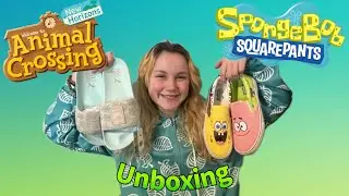 Puma X Animal Crossing flip flops and Spongebob Squarepants shoes