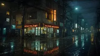 INSTANT CALM : Tokyo After Midnight 🌙 Japanese Street Rain Ambience & Lofi Music