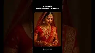 India once wore its wealth, not locked it away #gold #indiangold #indianperspective