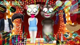 Billu makeup video lips, eyes, set, tika, hair funny makeup video#talkingtom#sbmbillu #viralvideo